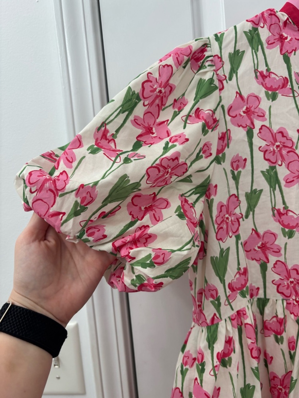 Entro boutique floral print mini babydoll dress - Picture 2 of 6